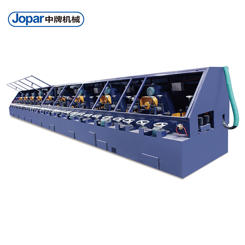 中牌制管机配套设备厂家供应12磨头钢管拉丝抛光 方矩形管抛光机