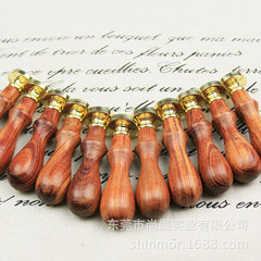 Fire paint seal, sealing wax seal, sealing seal, letter blessing, copper seal head, rosewood handle