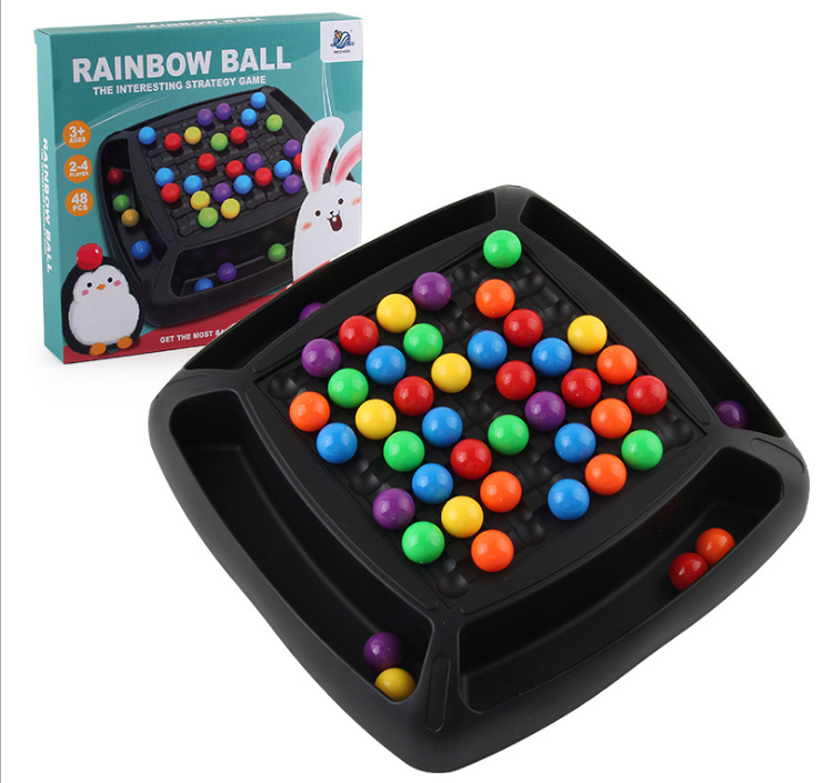 Nuevo colorido Arco Iris bola eliminación juguete feliz amor eliminación tablero batalla tablero juego juguete transfronterizo exportación