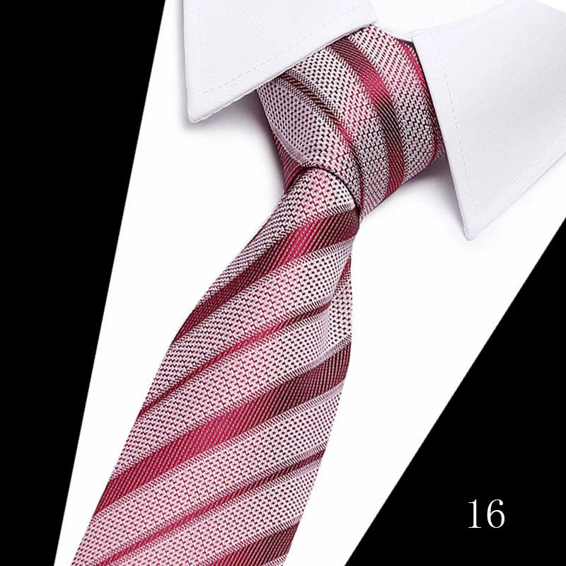 Tie, high-quality South Korean silk, 7.5 cm wide, classic long 146 cm