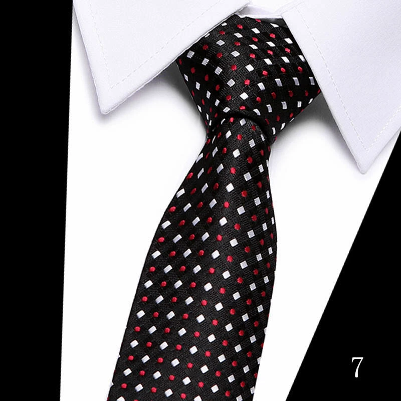 Tie, high-quality South Korean silk, 7.5 cm wide, classic long 146 cm