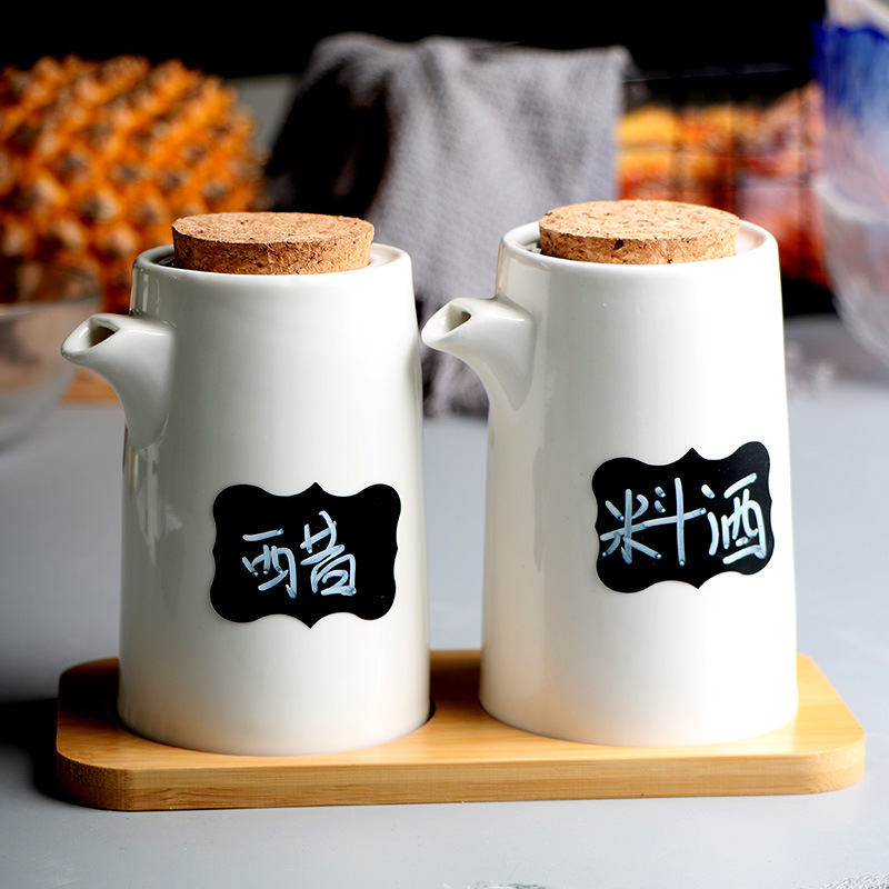 日本式厨房陶磁器油壺醤油酢瓶唐辛子油缶塩缶油瓶酢壺調味料箱|undefined