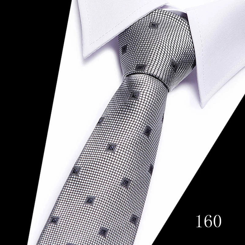 Tie, high-quality South Korean silk, 7.5 cm wide, classic long 146 cm