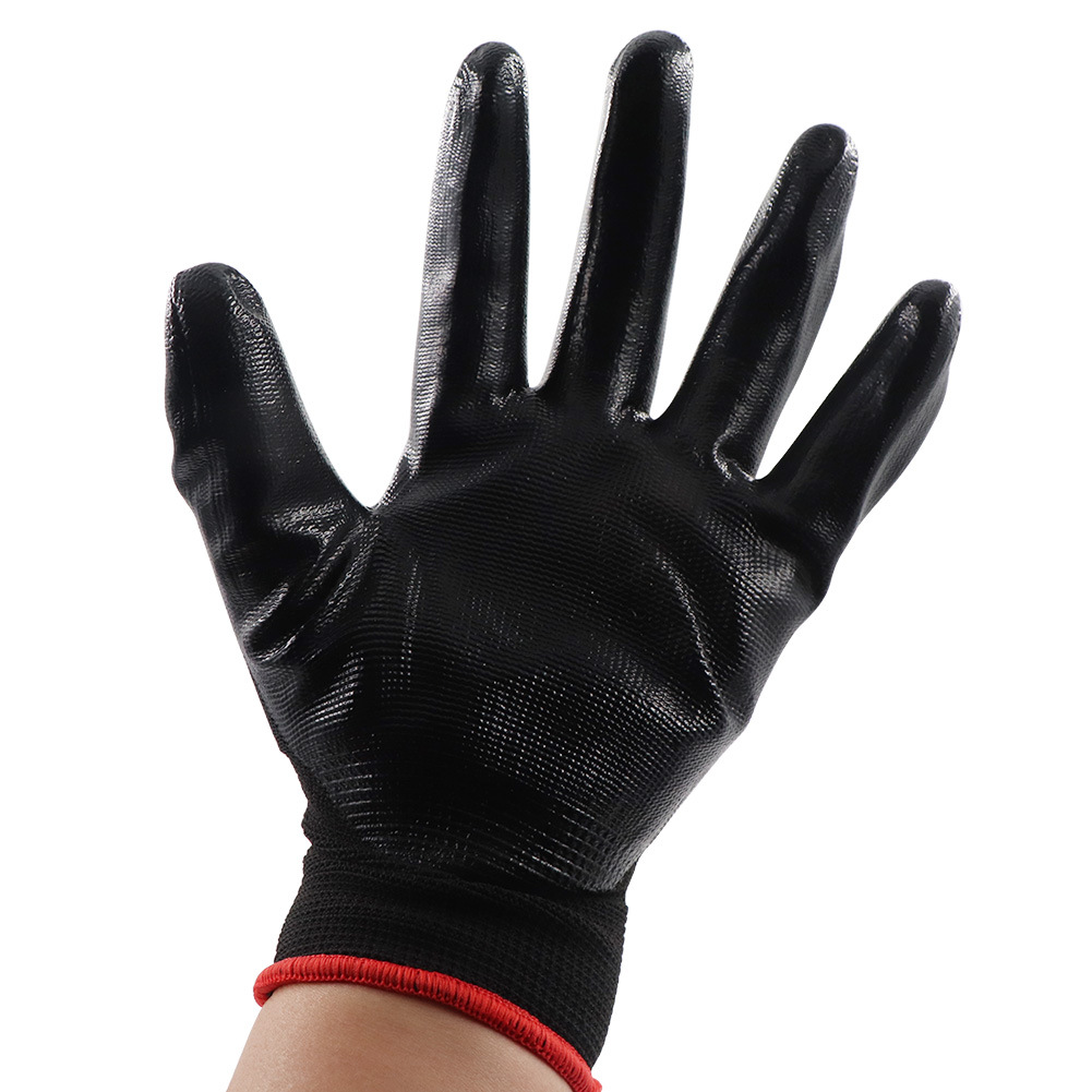 晋之星乳胶丁腈手套防护手套耐磨搬砖家务劳务手套男女用作业手套