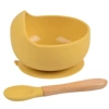 Bowl+wooden handle spoon y28