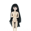 4D black bangs straight hair