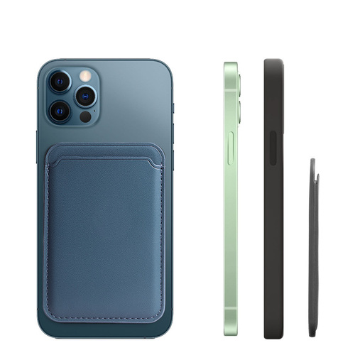 Suitable for Apple 15 magnetic card holder Magsafe strong magnetic card holder iPhone12/13/14pro leather protection