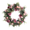 Christmas simulation rose ring door lintel fake flower door decorative wreath hanging wedding wedding guest decoration home silk flower ring