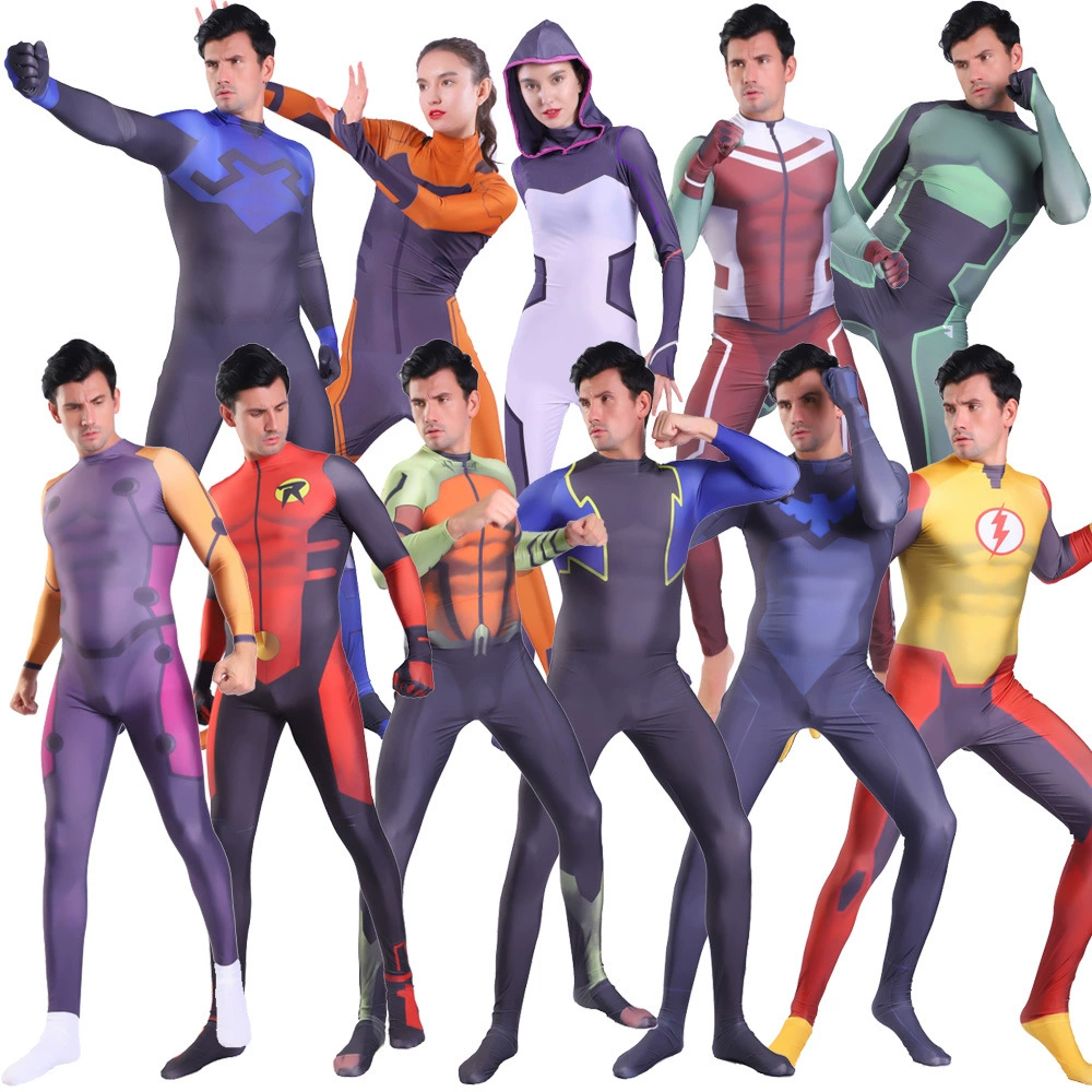 Лига Справедливости Мать Тигр Ореол 3D Принт Аниме Костюм Для Взрослых и Детей Сценический Костюм