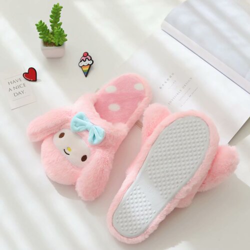 Wholesale cute cartoon autumn and winter little devil Kurome home cotton slippers dormitory girls indoor floor slippers