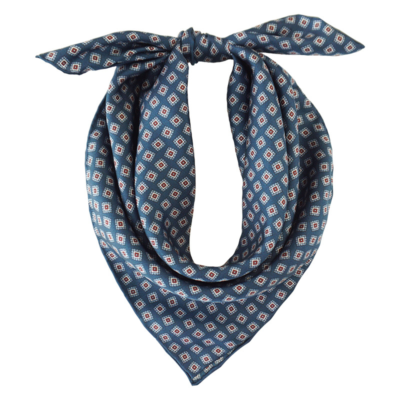 Men's Versatile Square Silk Twill Neck Scarf For Business Wear_voghion.com