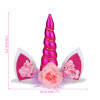 Spot unicorn eyelashes decorative set Children's unicorn hair hoe party unicorn cake table