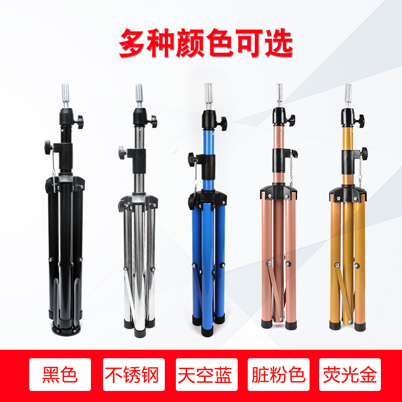 Cabeza de maniquí con trípode para práctica de peluquería