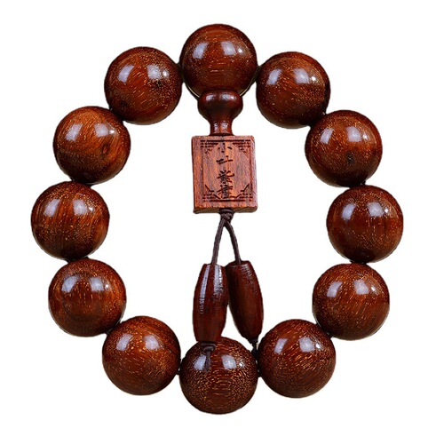 Zambian small-leaf rosewood high-density gold star old material blood sandalwood Buddha beads bracelet wholesale rosary wood bracelet cultural toy manufacturer