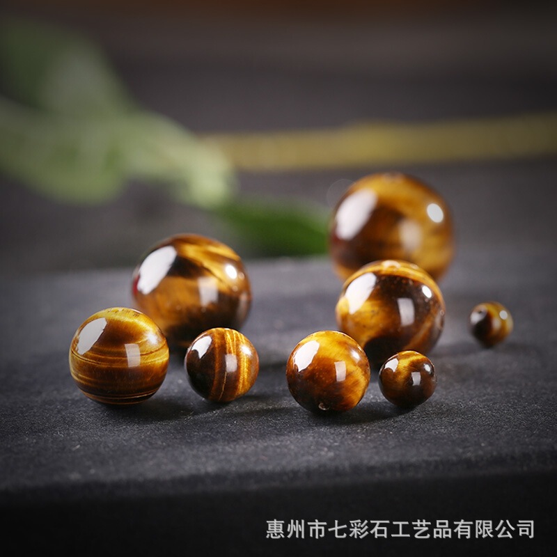Tiger Eye Stone Half-Hole Non-Porous Tiger Eye Stone Single Bead Loose Bead DIY Accessories Bracelet Crystal Semi-Finished Multi-Treasure with Beads Tiger Eye Stone Half-Hole Non-Porous Tiger Eye Stone Single Bead Loose Bead DIY Accessories Bracelet Crystal Semi-Finished Multi-Treasure with Beads