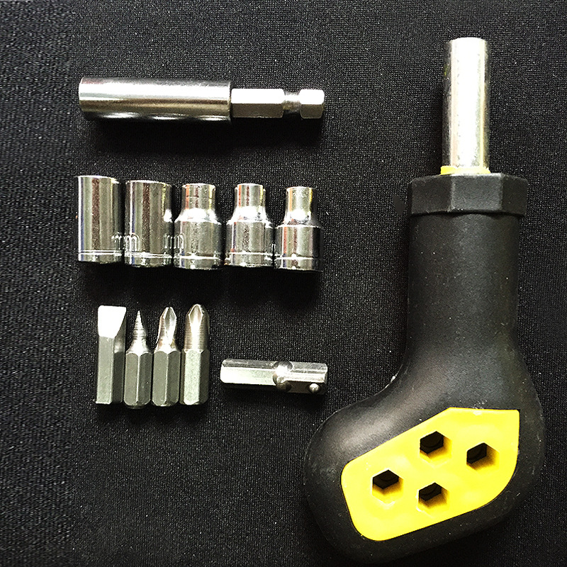 厂家供应手动螺丝刀活动扳手工具 多功能组合套装活动扳手