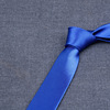 Men's blue tie handmade, 8cm