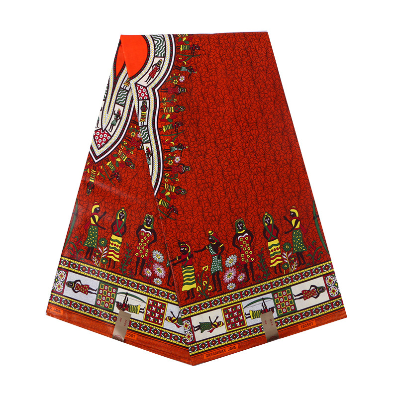 棉质非洲风格Java 双面仿真蜡印花蜡染布 跨境电商货源6码起售