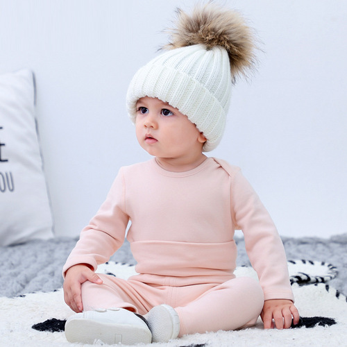 Baby thermal underwear set baby thermal clothing pure cotton autumn clothing autumn trousers winter clothing autumn and winter split plus velvet base layer