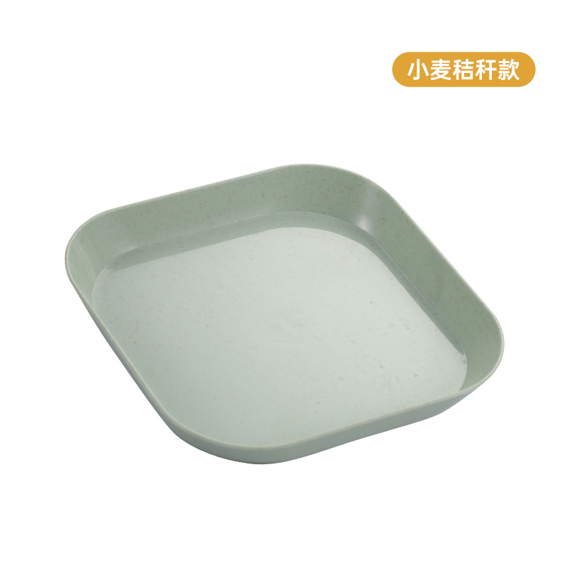 FUENTE Fábrica de paja de trigo plato de hueso DIP salsa placa de plástico PP hogar tamaño pequeño plato de fruta plato de cena