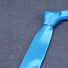 Men's blue tie handmade, 8cm