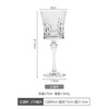 Import diamond crystal, retro wineglass, cup, gift box