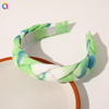 Retro headband, trend cloth with pigtail, new collection, Korean style