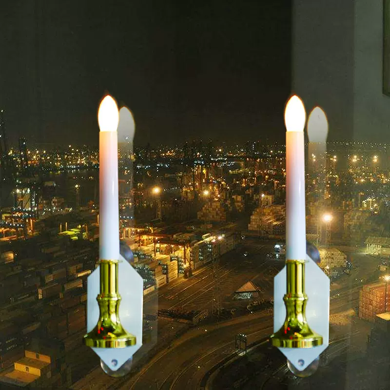 户外太阳能蜡烛灯创意花园挂灯防水蜡烛灯室内家居装饰蜡烛景观灯