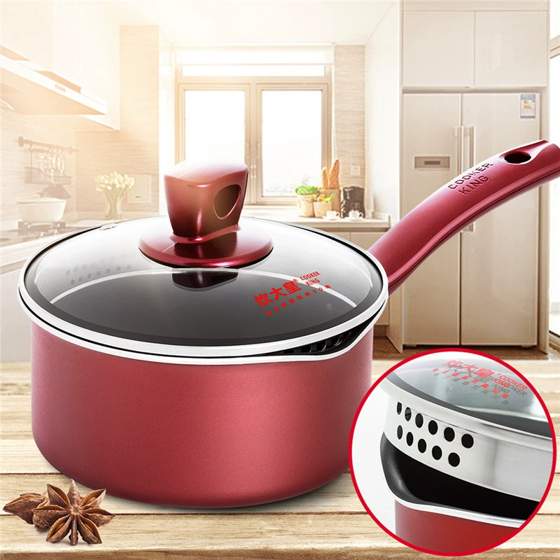 炊大皇 Milk pot hotel restaurant household soup pot small noodle pot hot pot spicy hot pot non-stick pot universal stove
