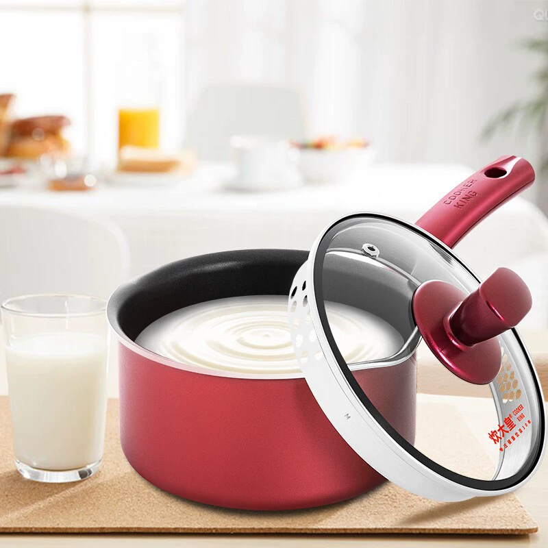 炊大皇 Milk pot hotel restaurant household soup pot small noodle pot hot pot spicy hot pot non-stick pot universal stove