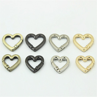 Luggage handbag hardware accessories hook buckle opening love spring ring hanging decoration connection buckle opening ring