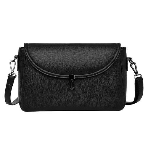 Messenger bag women's genuine leather bag 2024 new versatile large capacity first layer cowhide women's bag fashionable shoulder bag small bag