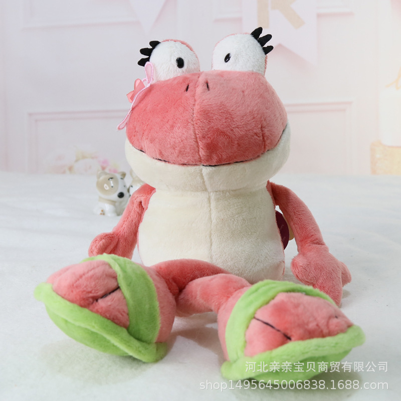 Adorable Peluche de Rana, Almohada de Muñeca de Trapo de Patas Largas, Muñeca de Dibujos Animados, Regalo para Parejas, Venta al por Mayor Transfronteriza