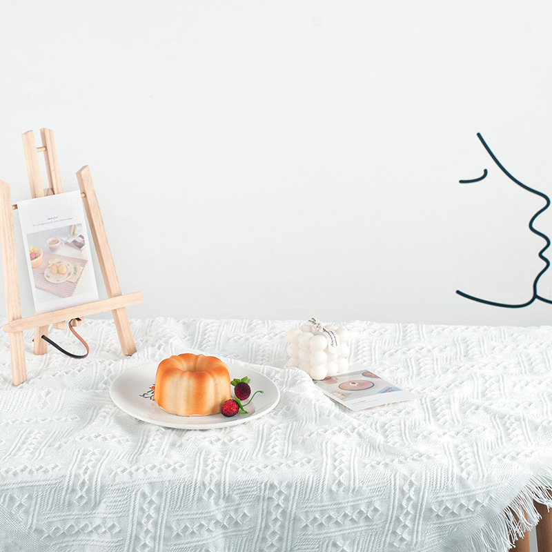 Engrosada tridimensional borla patrón de fondo paño fotografía props alimentos joyería ropa mantel decoración a juego