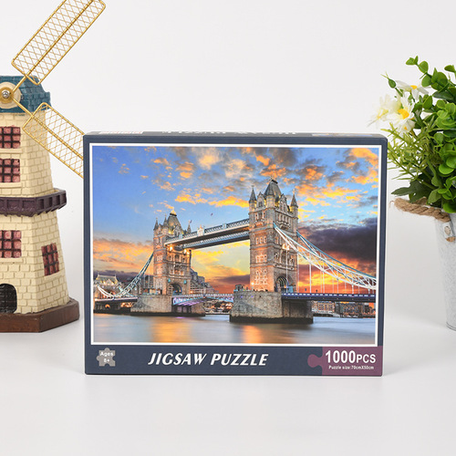 1000-piece jigsaw puzzle, educational toy, Christmas gift, stress relief, cross-border Amazon landscape painting jigsaw puzzle for adults