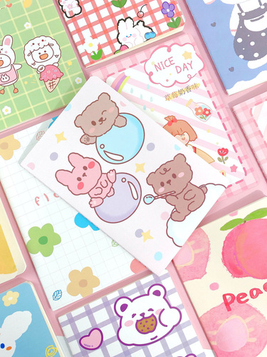 Creative stationery small fresh diary a5 notebook cute student homework book suture soft surface copy notepad