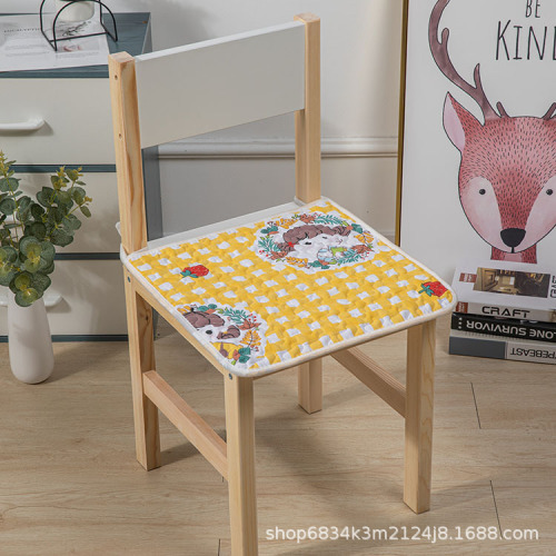 厂家直销纯棉椅子垫坐垫学生凳子垫办公椅垫餐椅垫防滑家用批发