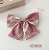 Hairgrip with bow, student pleated skirt, brand hairpins, accessory, Lolita style