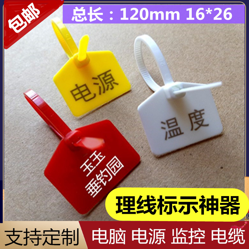 一次性塑料封条网络电视钓鱼标监控标签标识标记尼龙扎带吊牌标牌