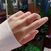 Tide, small design fashionable ring, advanced jewelry, light luxury style, high-quality style, on index finger