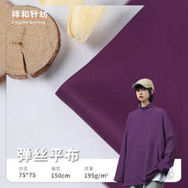 195g全涤有光弹丝针织平布 舒适运动服装外套箱包抱枕针织面料