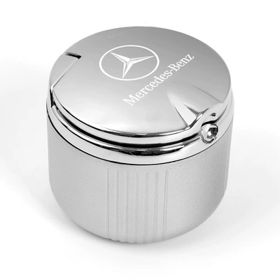 Spot car ashtray suitable Car ashtray - silver-cover-mirror