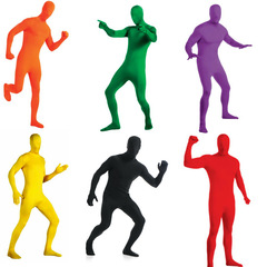 Lycra Super Zentai Full Body Suit for Men and Women, Solid Color Stage Performance Costume, Cosplay Costume for Performances