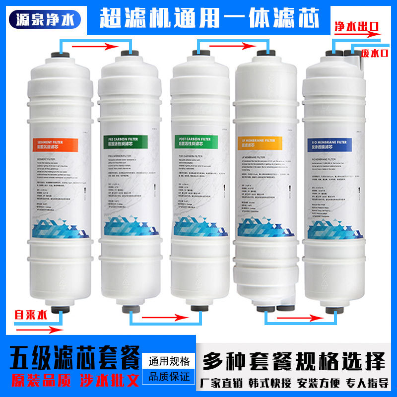 Amazon Venta caliente paquete coreano rápido conectar cartucho de filtro fabricante de hielo filtro 2 puntos PE tubería de agua de la caldera accesorios de entrada de agua