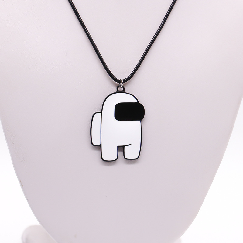 Collar-transfronterizo nuevo Entre nosotros juego espacio Hombre Lobo nos matan alrededor de esmalte COLLAR COLGANTE