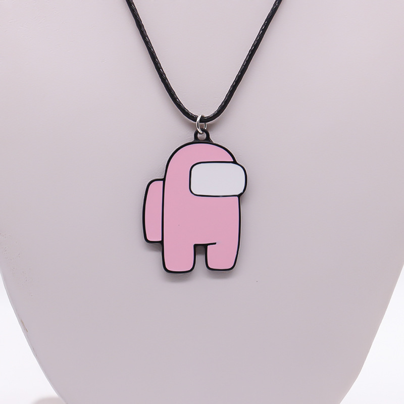 Collar-transfronterizo nuevo Entre nosotros juego espacio Hombre Lobo nos matan alrededor de esmalte COLLAR COLGANTE