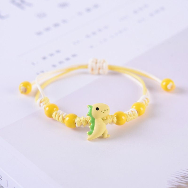 2021 New cute cartoon little dinosaur bracelet female student girlfriends gift Jingdezhen ceramic bracelet wholesale
