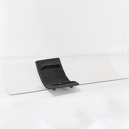 Transparent PC Shield Explosive Proof Safety Equipment Self-Defense Explosive Shield, Thickened 5.0mm Handheld Square Shield