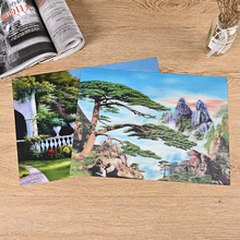 供应高清PET三维立体创意变幻画 3D名信片光栅立体风景图