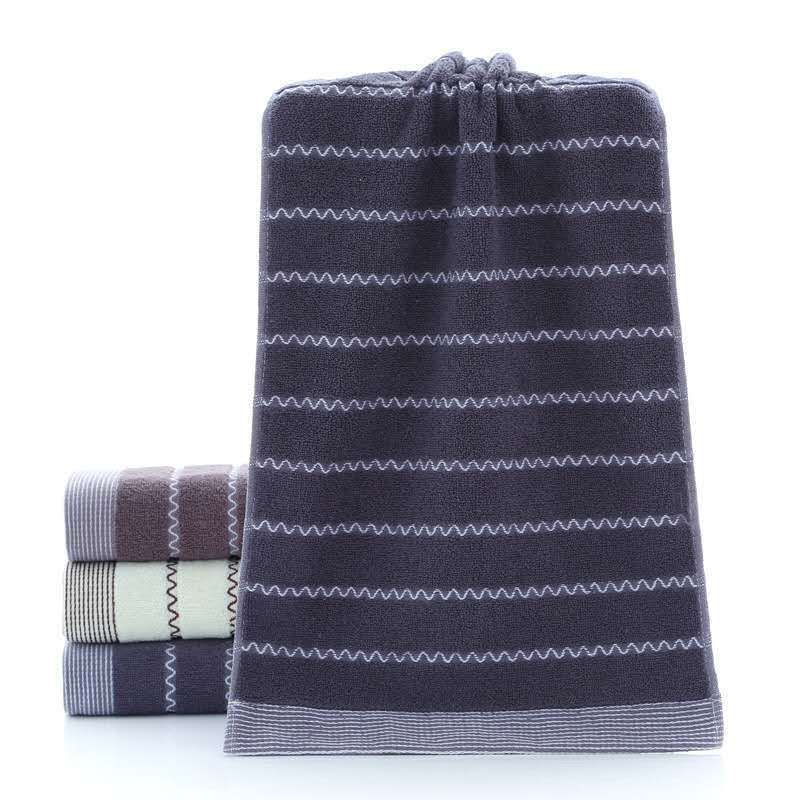 New Wholesale Wavy Plaid Towel Soft and Absorbent Household Daily Necessities Super Gift Couple Face Towel New Wholesale Wavy Plaid Towel Soft and Absorbent Household Daily Necessities Super Gift Couple Face Towel